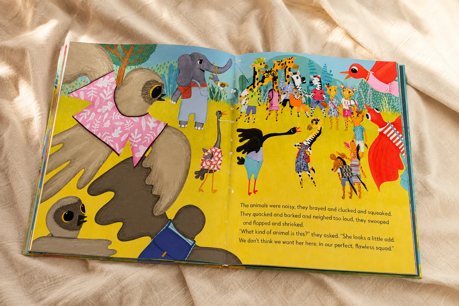 Spread — the noisy animals wonder what kind of animal Debra is