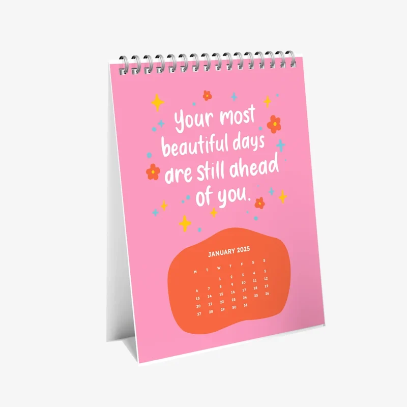 Flourishing Desk Calendar: January